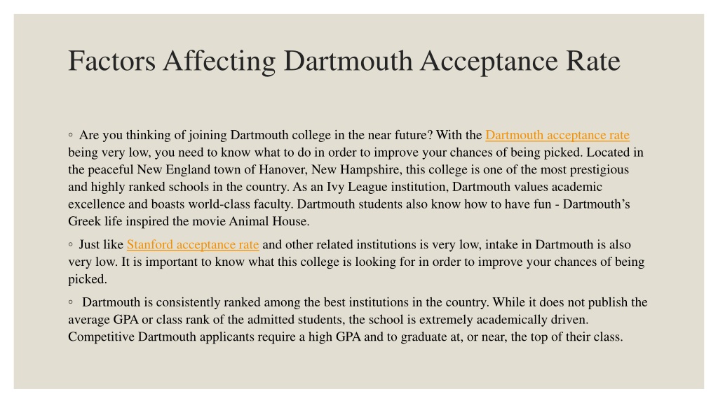 dartmouth physics phd acceptance rate