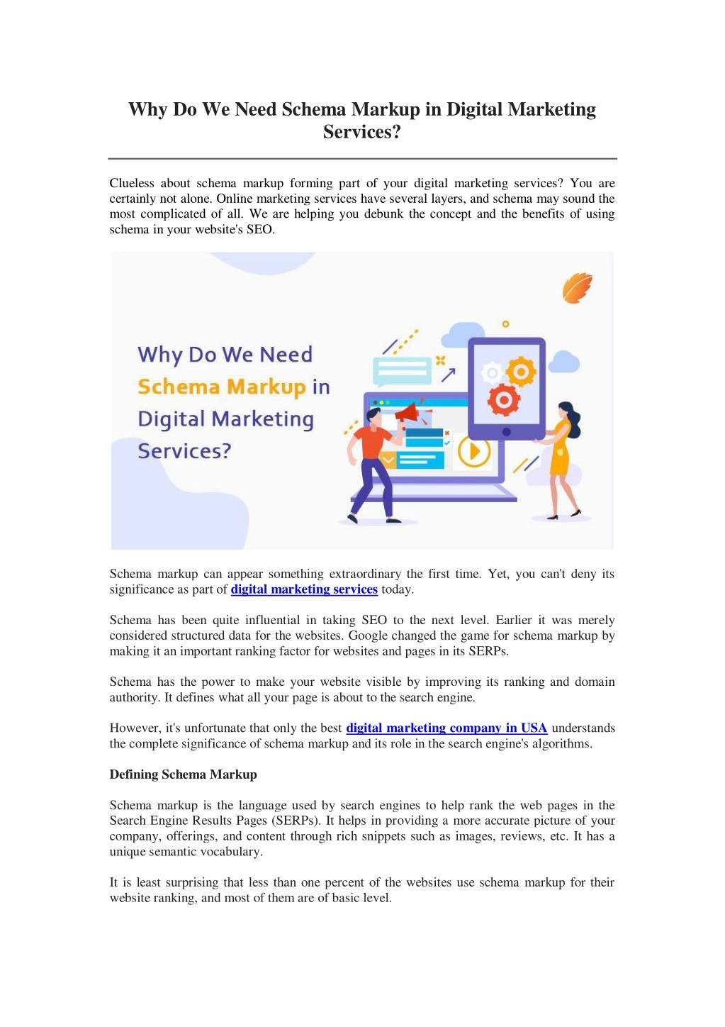 PPT - Why Do We Need Schema Markup in Digital Marketing Services ...