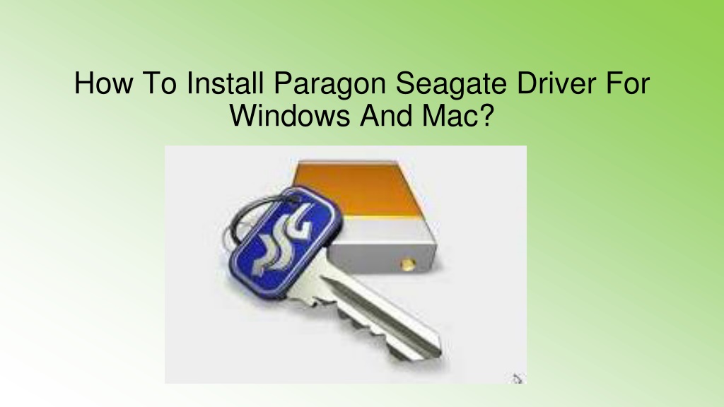 paragon driver for mac