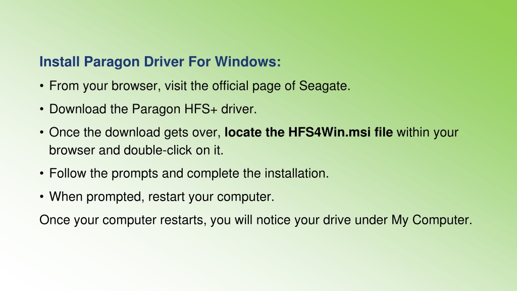 paragon driver for windows cnet