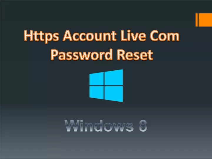 Ppt https account live password reset powerpoint presentation