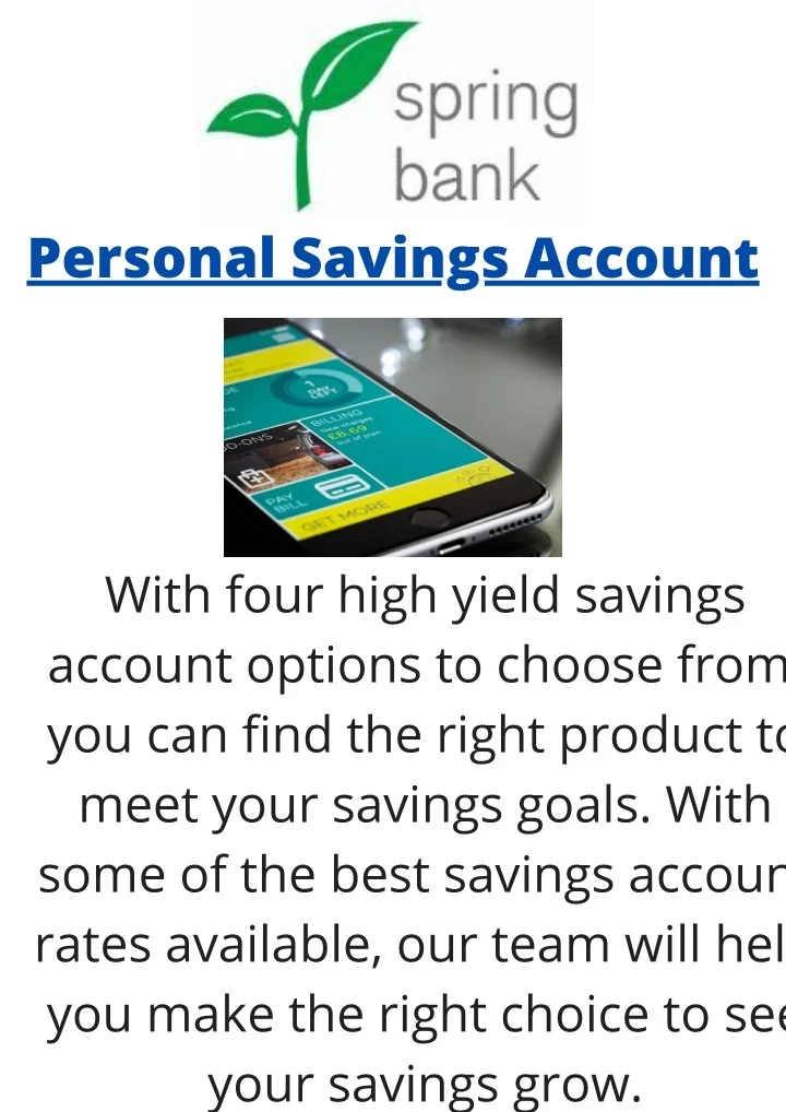 PPT - Personal Savings Account PowerPoint Presentation, free download ...