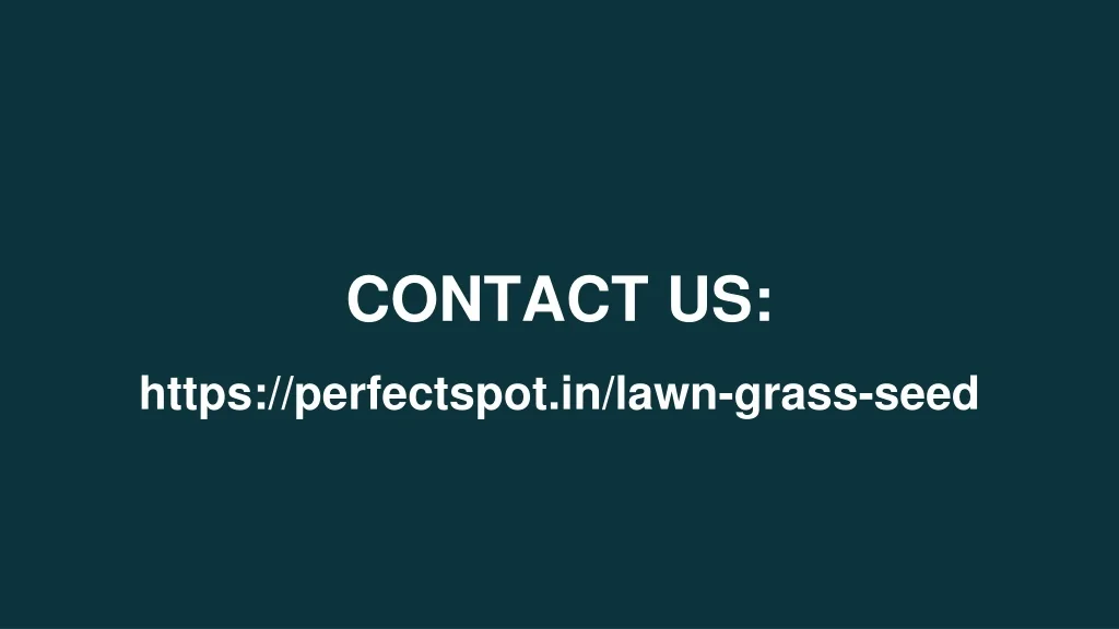 PPT 10 Best Lawn Grass Seed In India PowerPoint Presentation, free