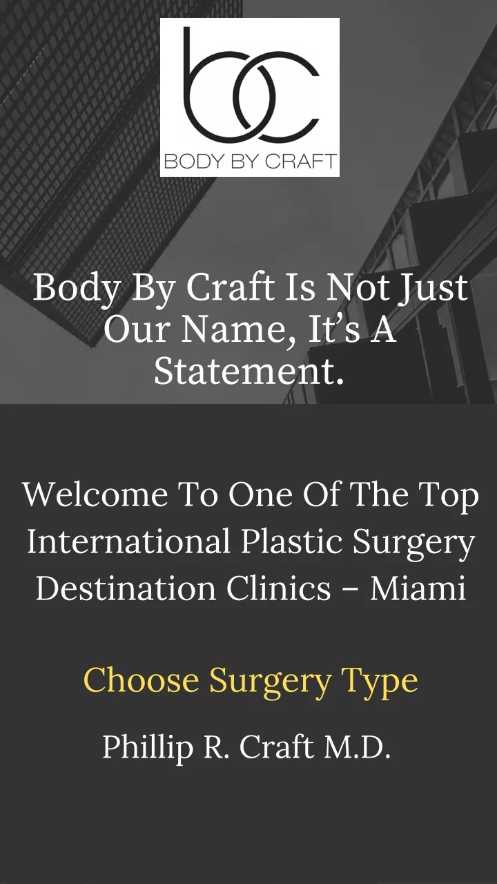 PPT Breast Surgery Miami Dr. Phillip Craft MD PowerPoint