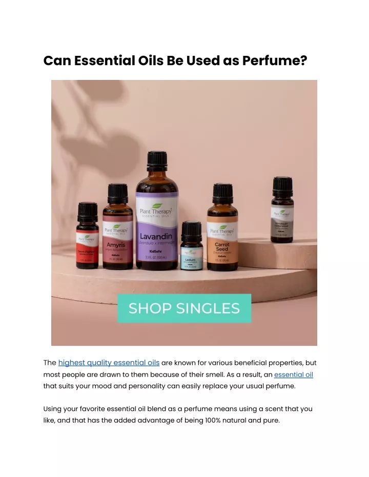 PPT - Can Essential Oils Be Used as Perfume? PowerPoint Presentation ...