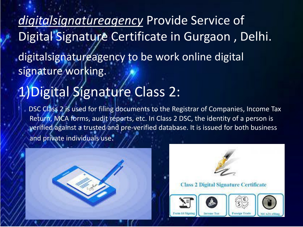 create a digital signature certificate