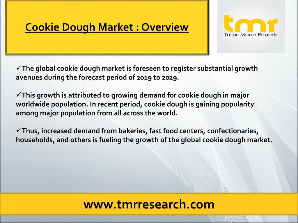PPT - Cookie Dough Market | Remarkable Growth In Demand For Cookie
