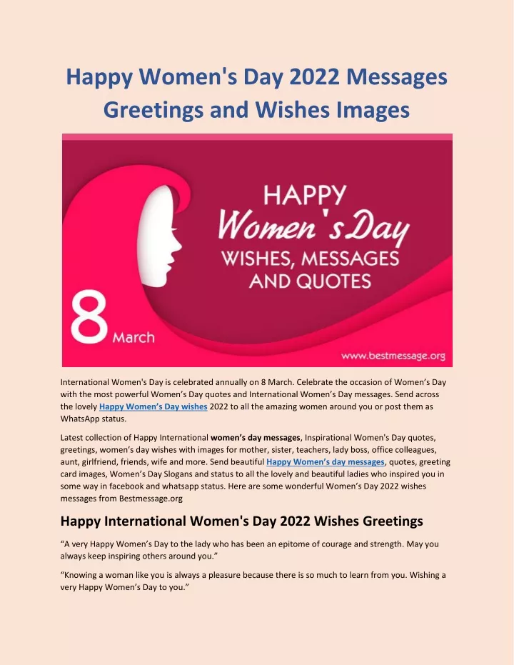 happy women s day 2022 messages greetings n.