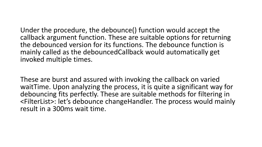 PPT - How To Perform Debounce In React PowerPoint Presentation, Free ...