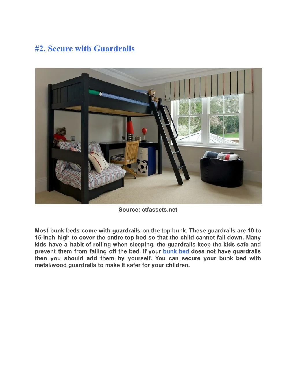 PPT How to Make a Bunk Bed Safer for Your Kids PowerPoint