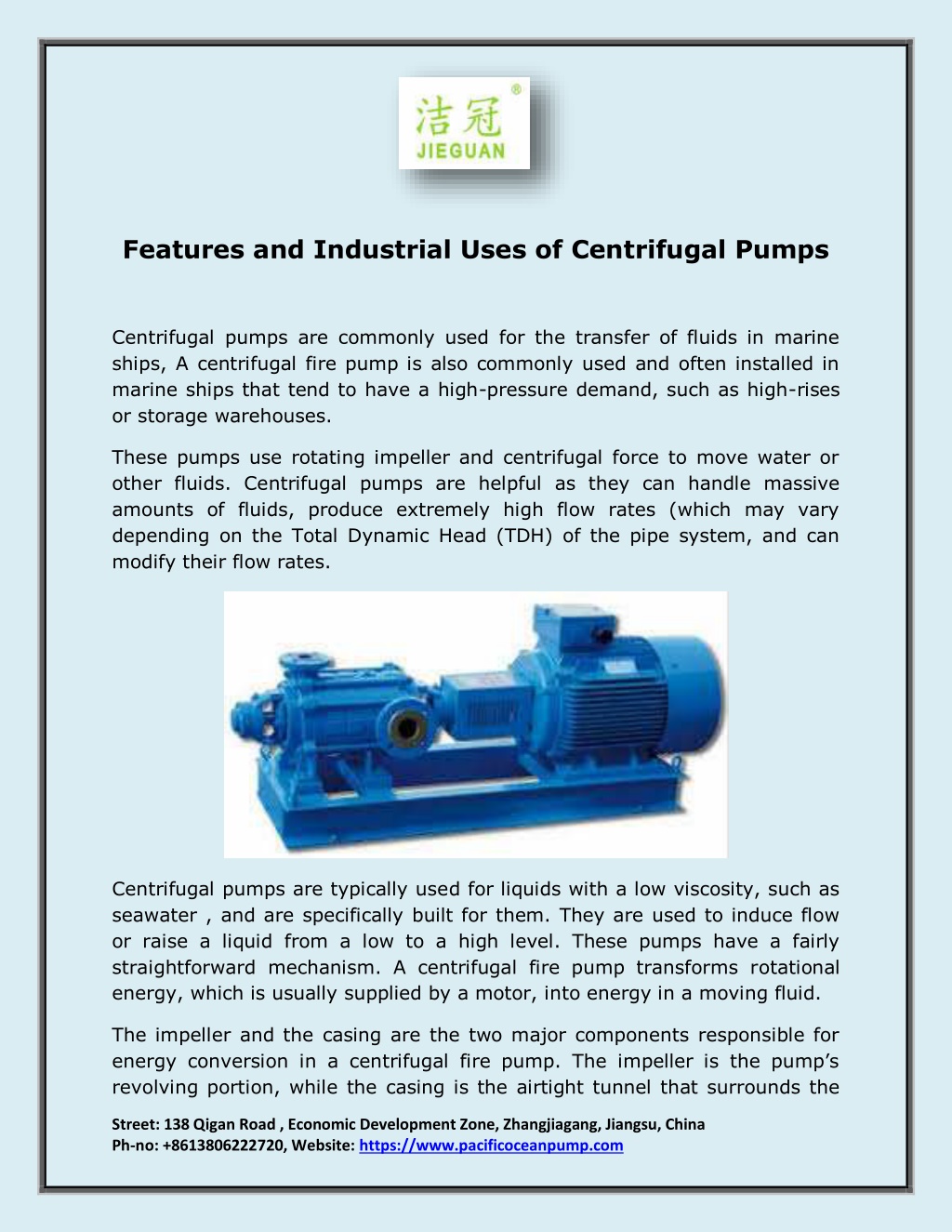 PPT - Features and Industrial Uses of Centrifugal Pumps PowerPoint ...