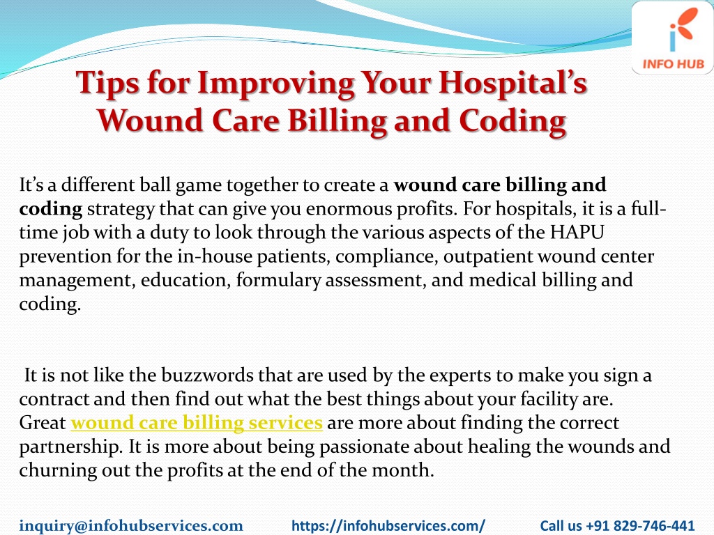 PPT - Tips To Improve yourHospital Wound Care Billing and coding ...