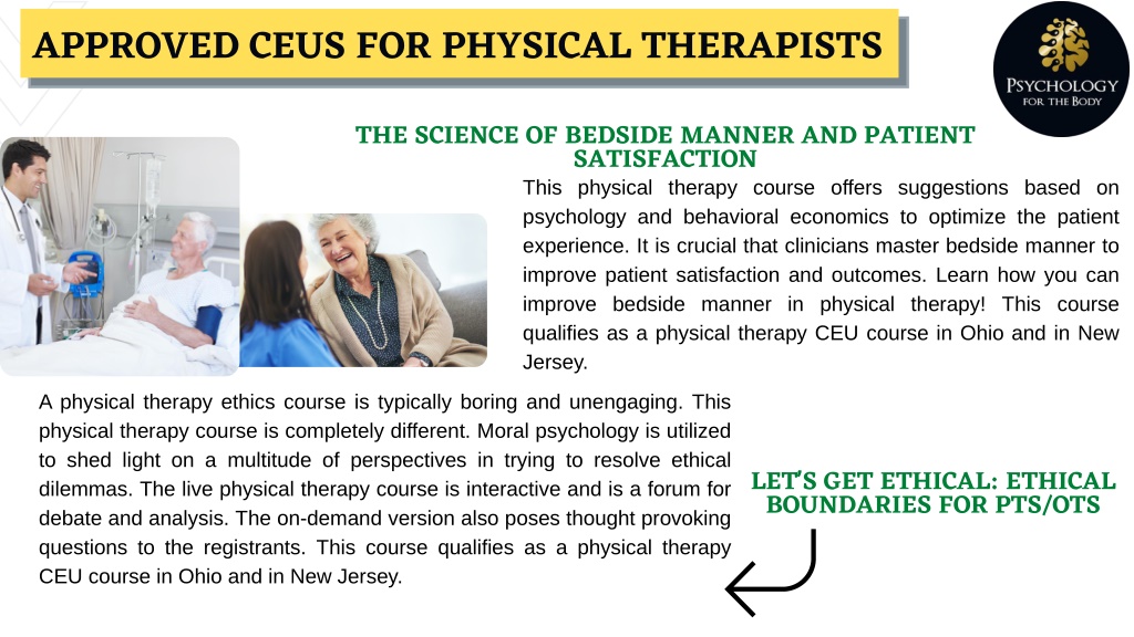 PPT Physical Therapy Course PowerPoint Presentation Free Download   Approved Ceus For Physical Therapists L 