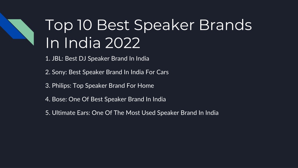 ppt-top-10-best-speaker-brands-in-india-2022-powerpoint-presentation