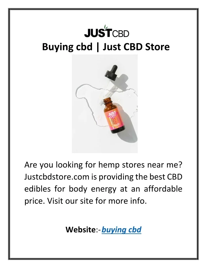 PPT Buying cbd Just CBD Store PowerPoint Presentation, free
