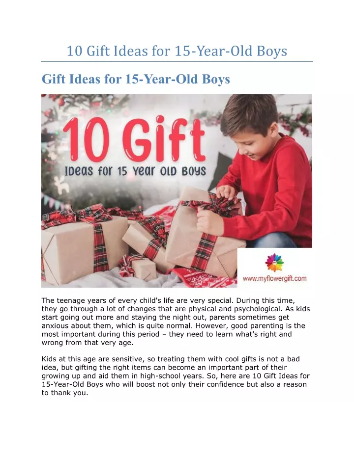 ppt-10-gift-ideas-for-15-year-old-boys-powerpoint-presentation-free