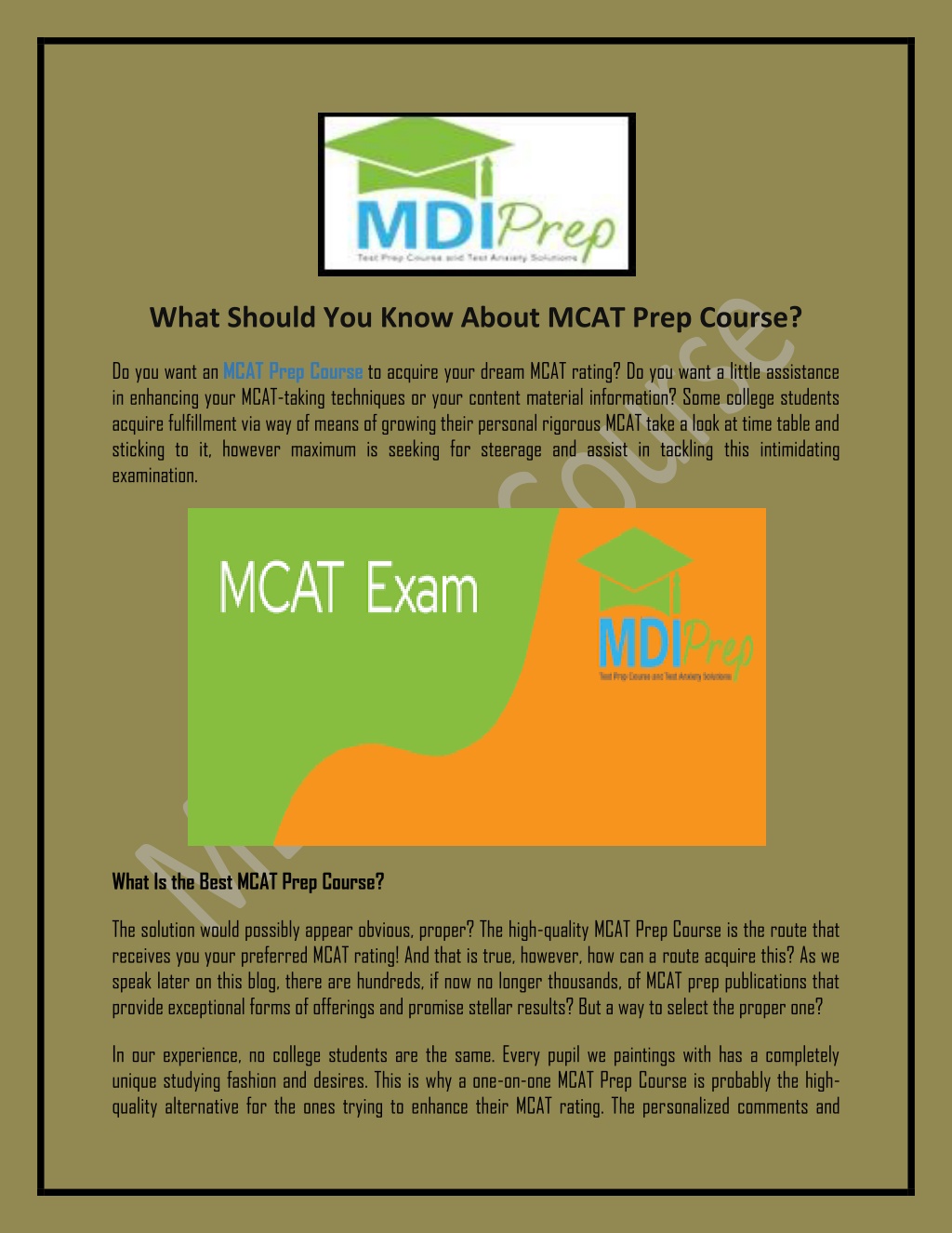 PPT - What Should You Know About MCAT Prep Course? PowerPoint ...