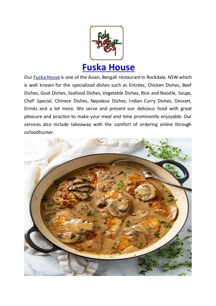 PPT Fuska House Restaurant Menu Rockdale, NSW 5 off PowerPoint Presentation ID11197902