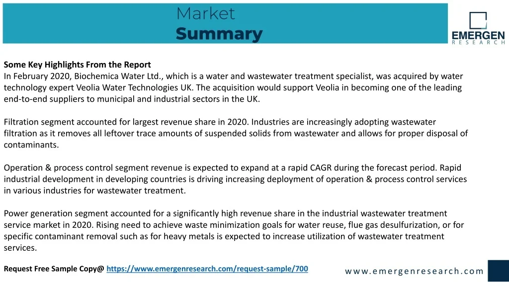 PPT Industrial Wastewater Treatment Service Market PowerPoint