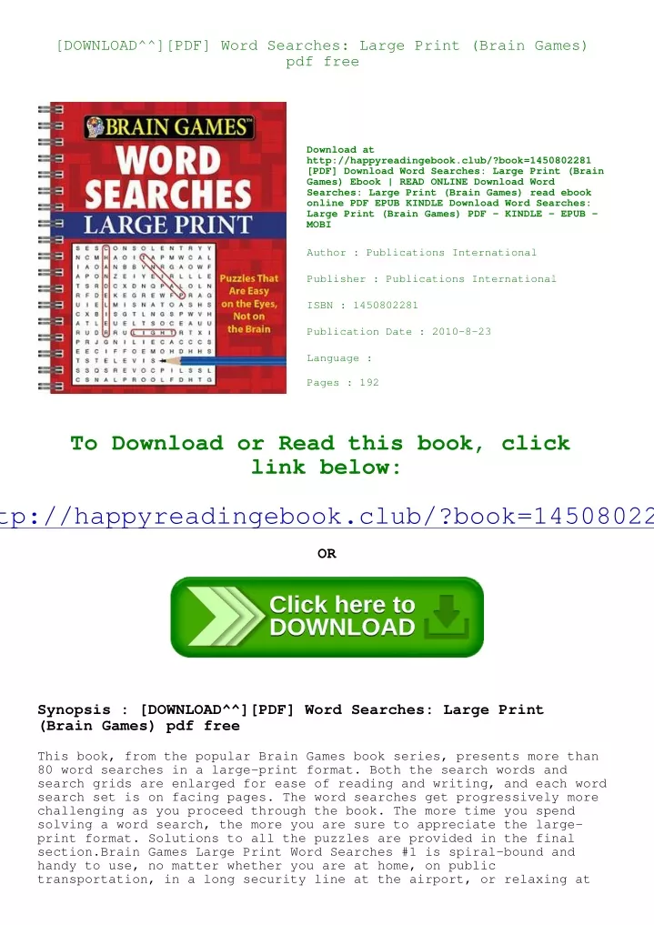 Brain Games Pdf Free Download