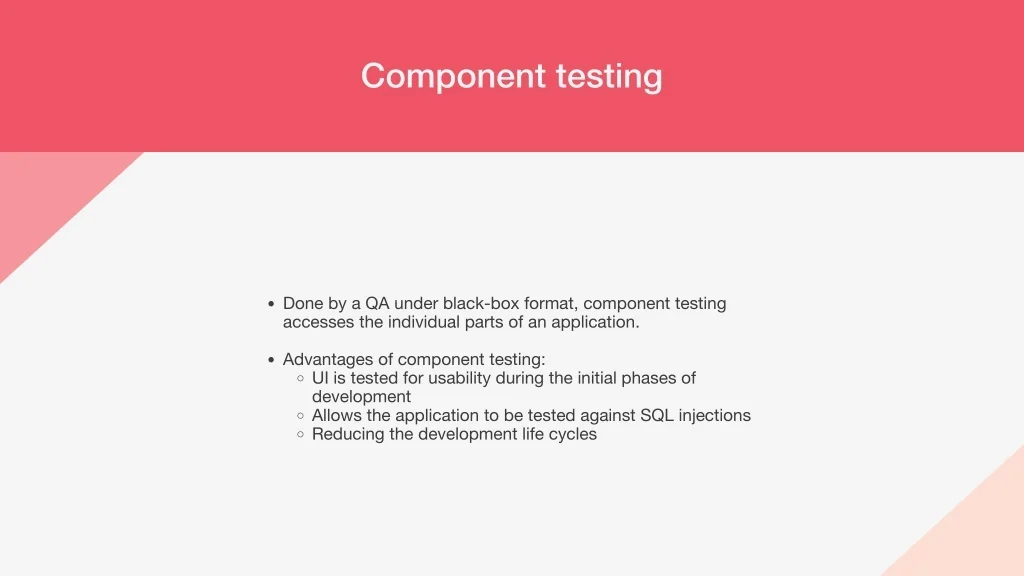 PPT - Types of Software Testing Definition, Objectives and Advantages ...