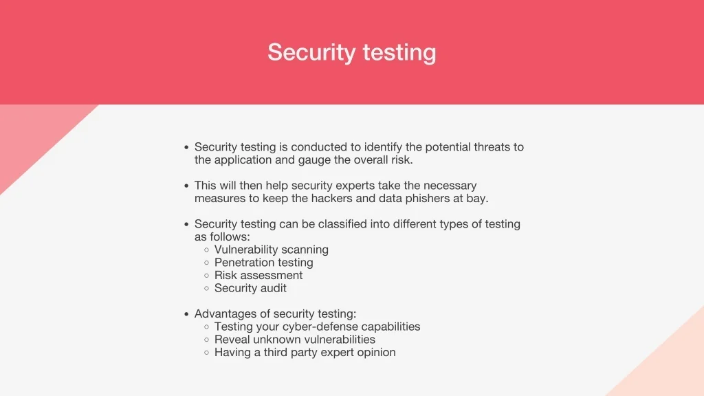 PPT - Types of Software Testing Definition, Objectives and Advantages ...