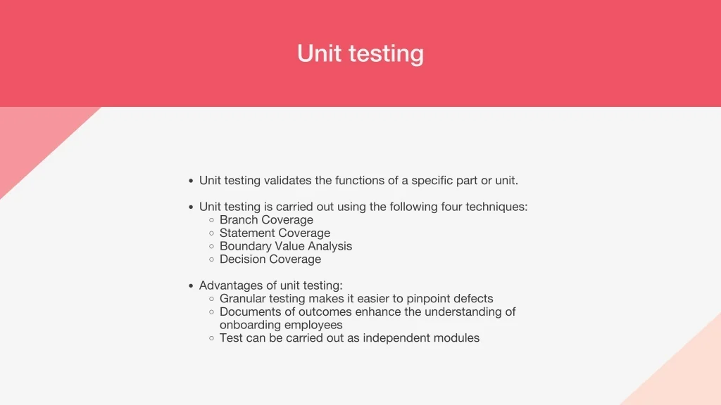 PPT - Types of Software Testing Definition, Objectives and Advantages ...