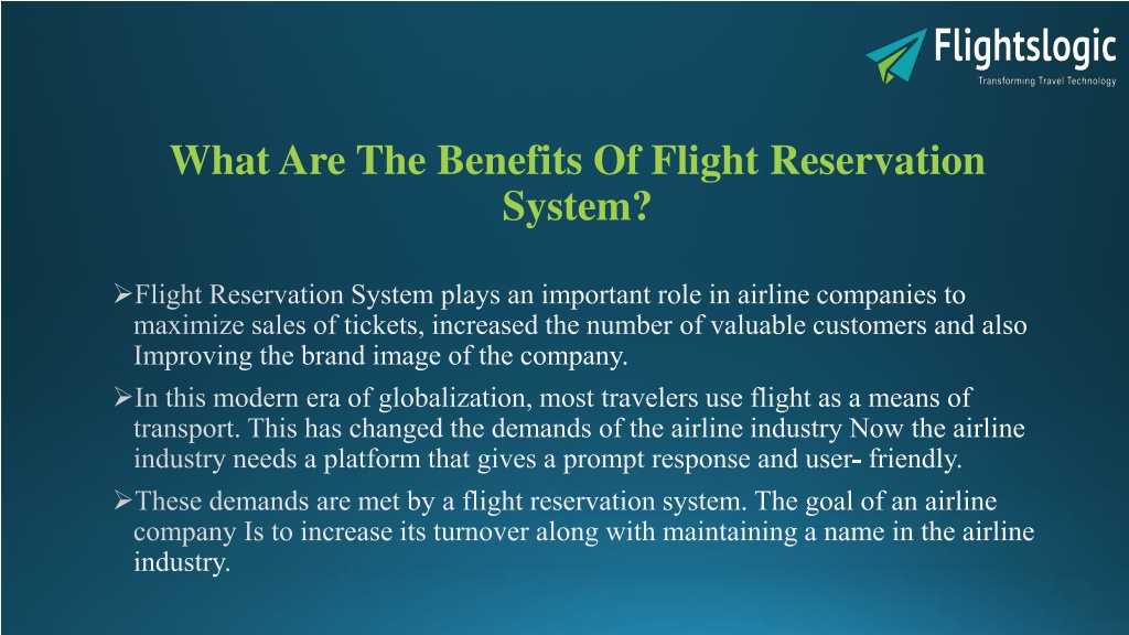 PPT - Flight Reservation System PowerPoint Presentation, free download ...