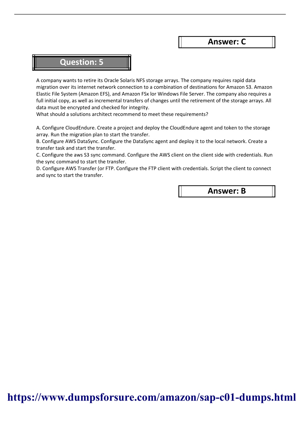 SAP-C01 Test Pattern