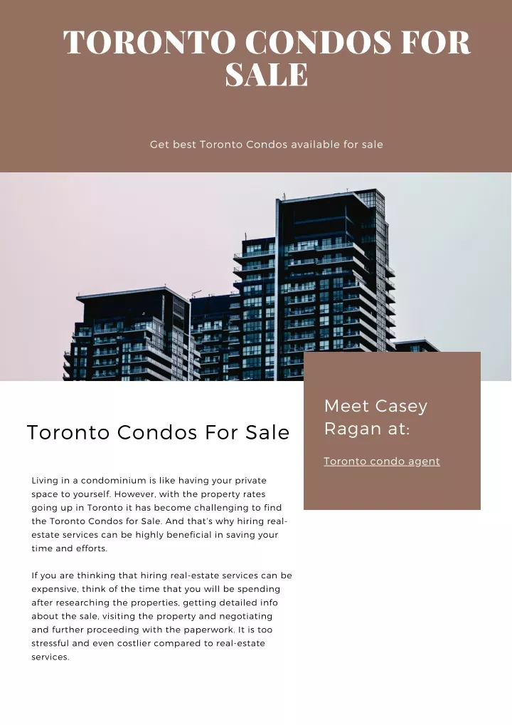 Ppt Toronto Condos For Sale The Condo Life Powerpoint Presentation