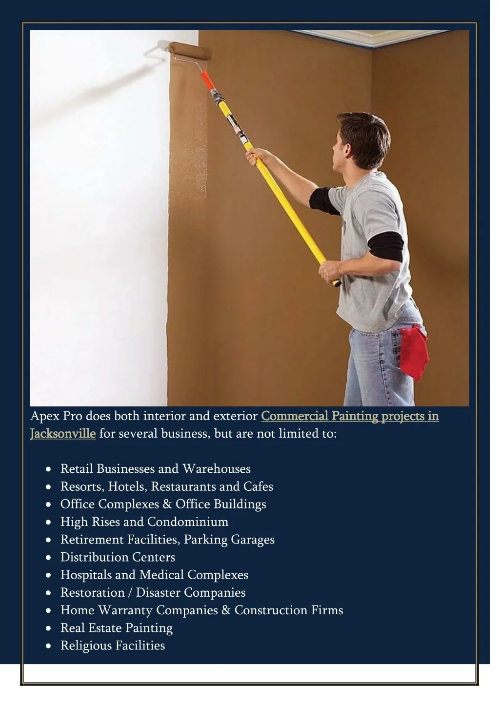 PPT Commercial Painting Contractors Jacksonville Fl Apex Pro