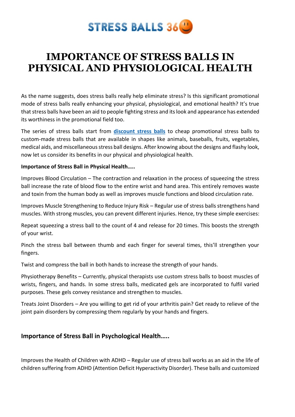 PPT - Importance Of Stress Balls In Physical And Physiological Health ...