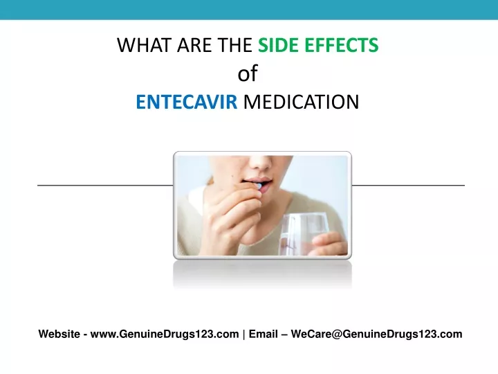 PPT - What Are The Side Effects Of Entecavir PowerPoint Presentation ...