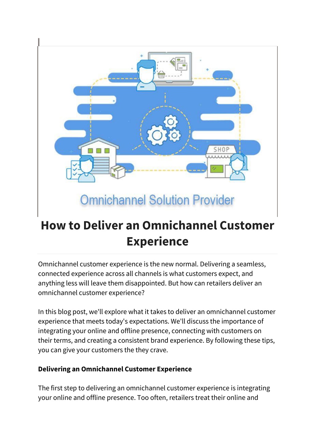 PPT - How To Deliver An Omnichannel Customer Experience PowerPoint ...