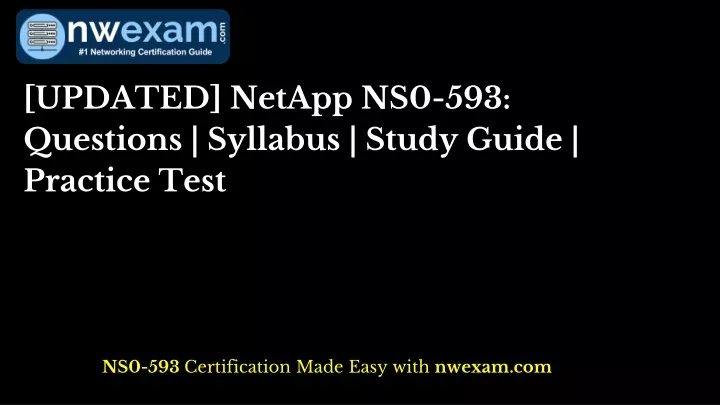 NS0-593 Exam