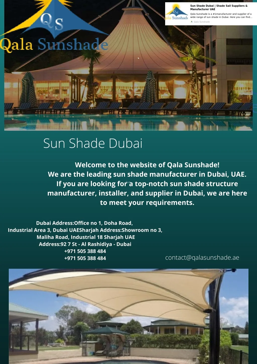 PPT Leading sun shade suppliers in Dubai PowerPoint Presentation