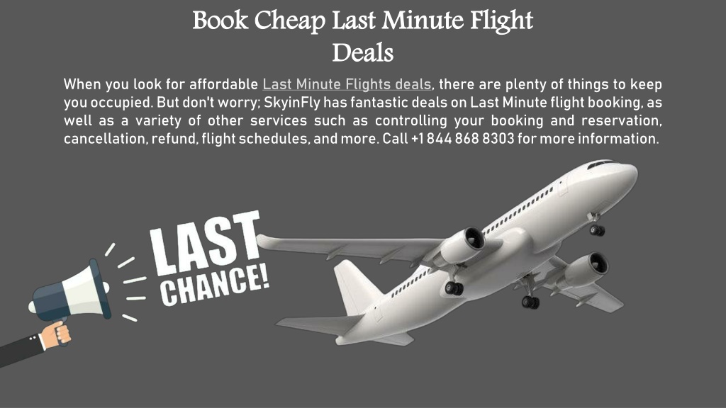 PPT - Book Cheap Last Minute Flight Deals PowerPoint Presentation, Free ...