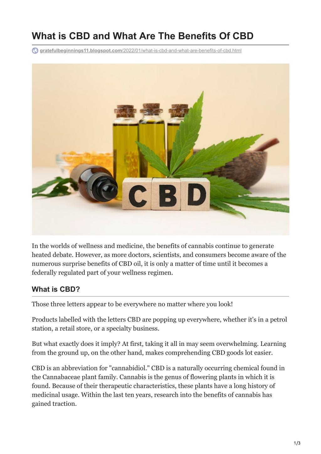 PPT - What is CBD and What Are The Benefits Of CBD PowerPoint ...