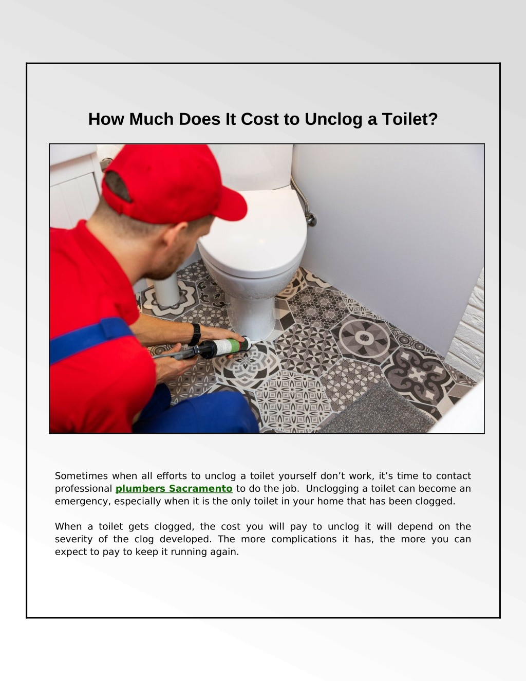 How Much Does Plumber Charge To Unclog Toilet