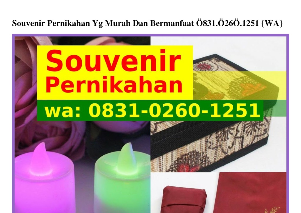 PPT - Souvenir Pernikahan Yg Murah Dan Bermanfaat PowerPoint ...