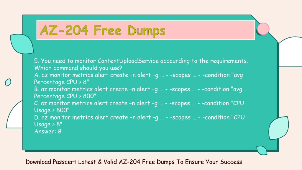 AZ-204 Test Questions Answers