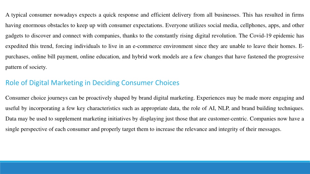 literature review on impact of technology on consumer behaviour