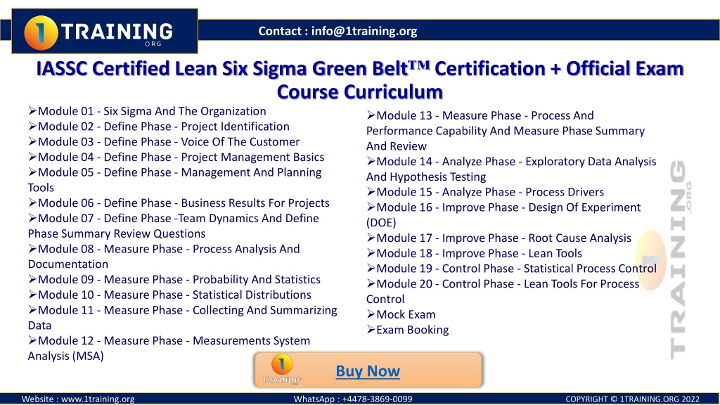 Ppt Lean Six Sigma Green Belt™ Certification Iassc Certified Course With Exam Powerpoint 