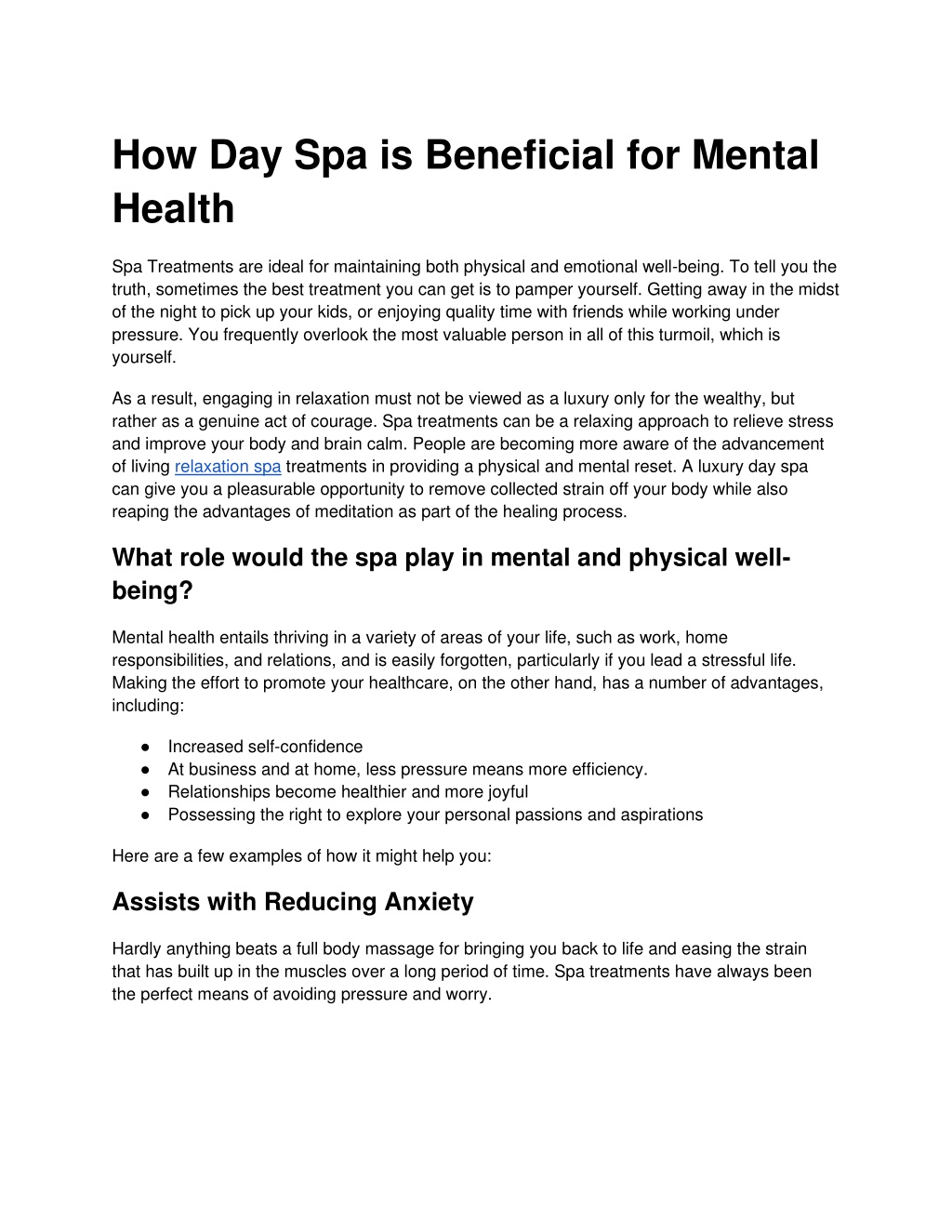 PPT - How Day Spa is Beneficial for Mental Health (1)-converted ...