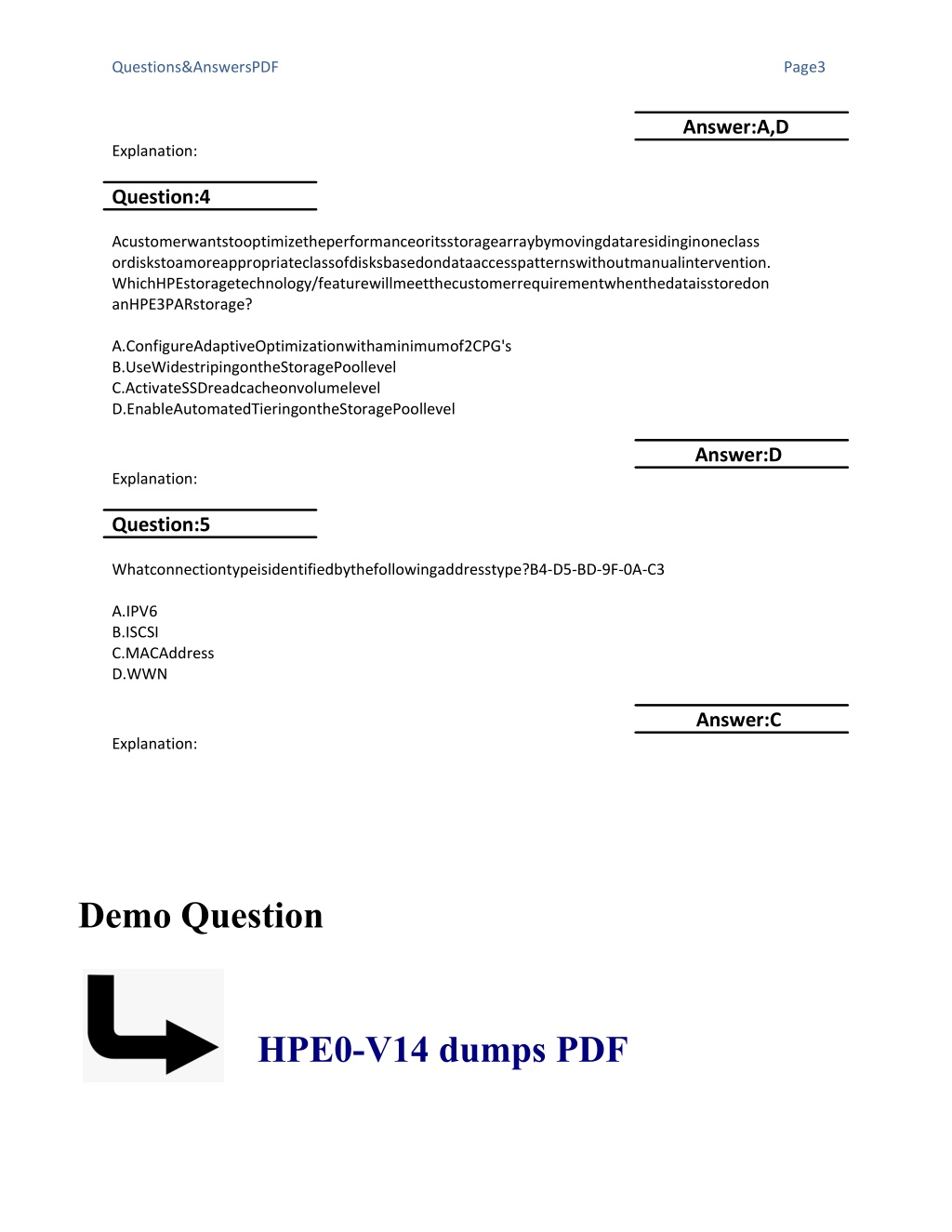 HPE0-V14 Test Pdf