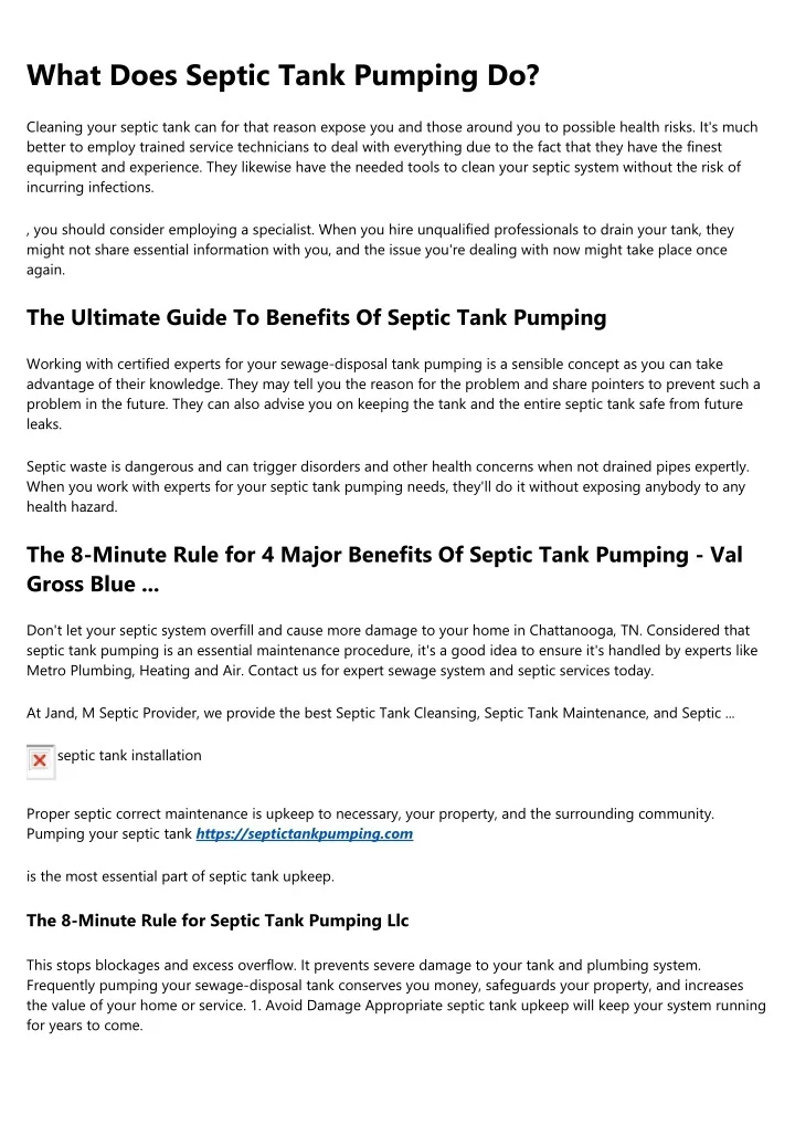 PPT 9 Signs You're a Septic Tank Pumping Expert PowerPoint