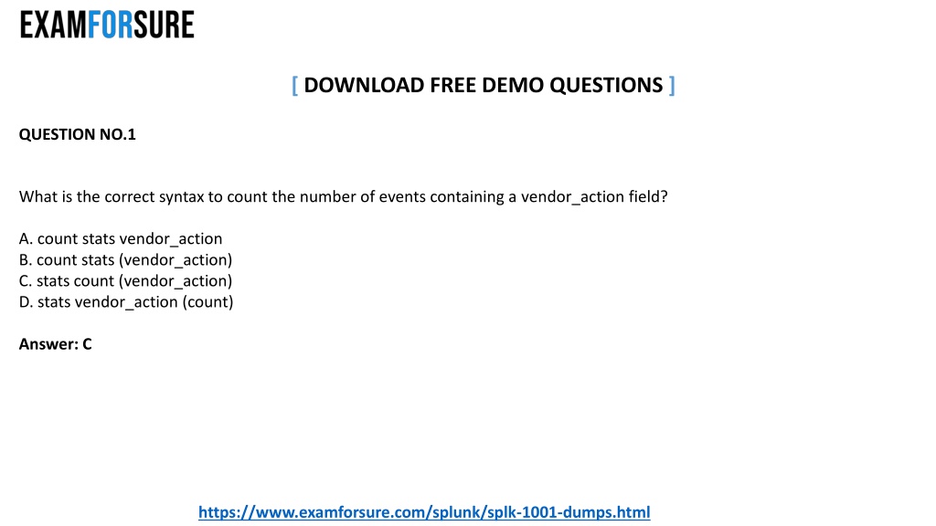 SPLK-1001 Free Learning Cram