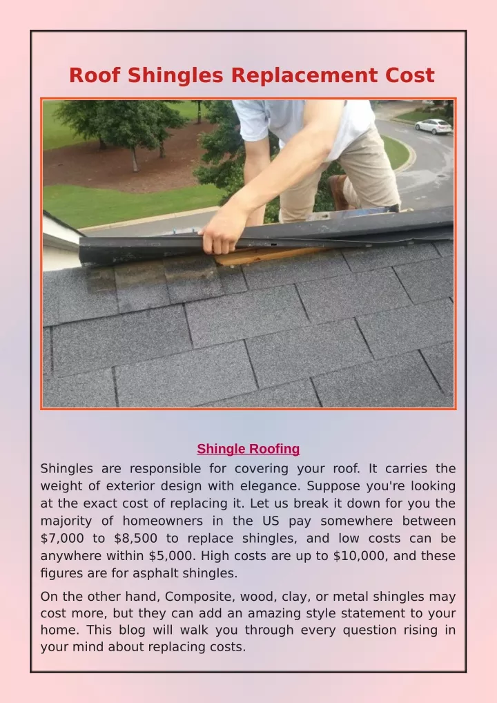 PPT - Roof Shingles Replacement Cost PowerPoint Presentation, free ...