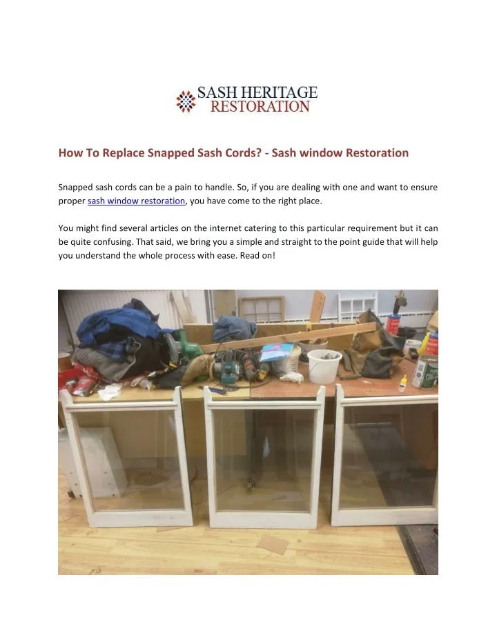 how to replace snapped sash cords sash window n.