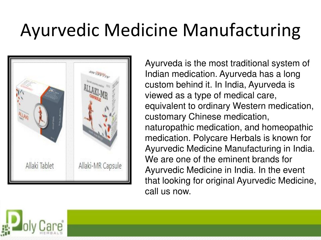 PPT - Ayurvedic Medicine Manufacturing PowerPoint Presentation, free ...